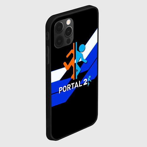 Чехол iPhone 12 Pro Portal geometry / 3D-Черный – фото 2