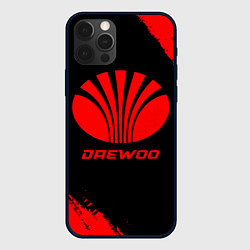 Чехол для iPhone 12 Pro Daewoo - red gradient, цвет: 3D-черный