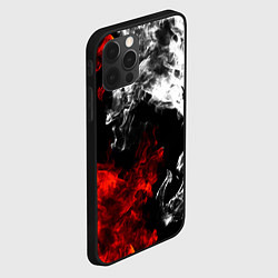 Чехол для iPhone 12 Pro Битва дыма и огня, цвет: 3D-черный — фото 2