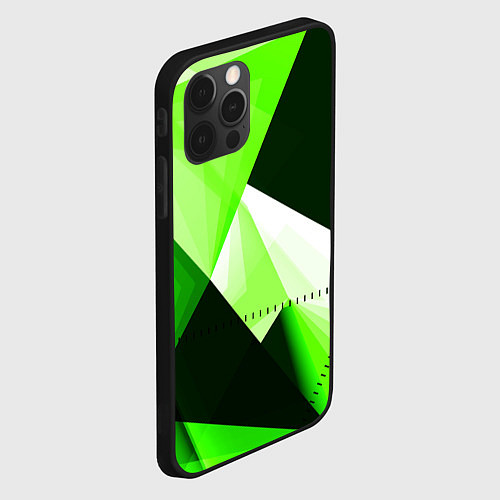 Чехол iPhone 12 Pro Кислотная геометрия / 3D-Черный – фото 2