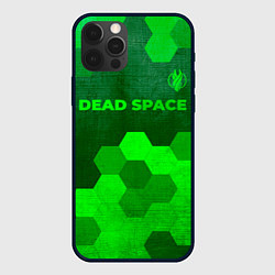 Чехол для iPhone 12 Pro Dead Space - green gradient посередине, цвет: 3D-черный