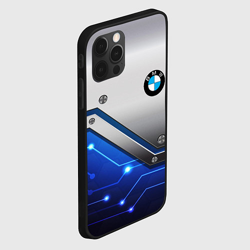 Чехол iPhone 12 Pro BMW geometry nano / 3D-Черный – фото 2