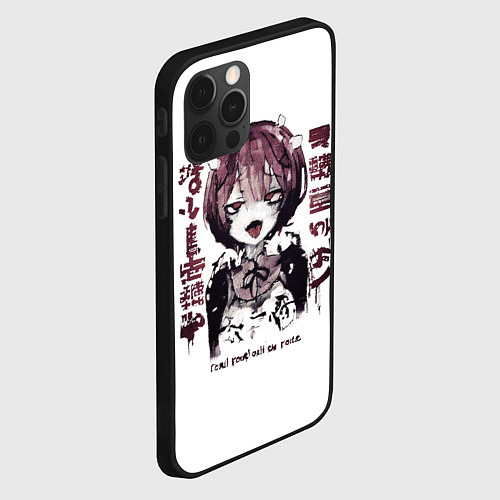 Чехол iPhone 12 Pro Ram Ahegao / 3D-Черный – фото 2