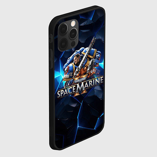 Чехол iPhone 12 Pro Captain Titus Warhammer 40000 space marine 2 / 3D-Черный – фото 2