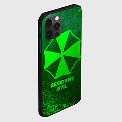 Чехол для iPhone 12 Pro Resident Evil - green gradient, цвет: 3D-черный — фото 2