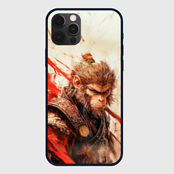 Чехол для iPhone 12 Pro Wukong на фоне с брызгами, цвет: 3D-черный