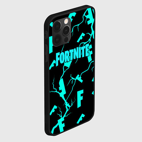 Чехол iPhone 12 Pro Fortnite epic games / 3D-Черный – фото 2