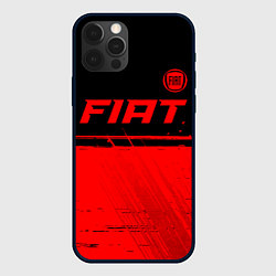 Чехол для iPhone 12 Pro Fiat - red gradient посередине, цвет: 3D-черный