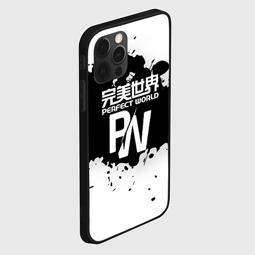 Чехол iPhone 12 Pro Perfect world краски / 3D-Черный – фото 2