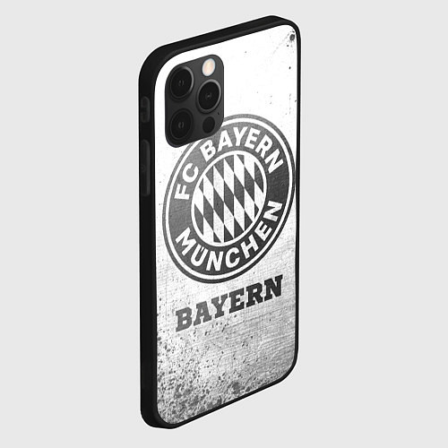 Чехол iPhone 12 Pro Bayern - white gradient / 3D-Черный – фото 2