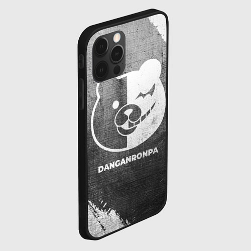 Чехол iPhone 12 Pro Danganronpa - grey gradient / 3D-Черный – фото 2