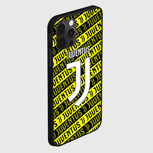 Чехол iPhone 12 Pro Juventus pattern fc / 3D-Черный – фото 2