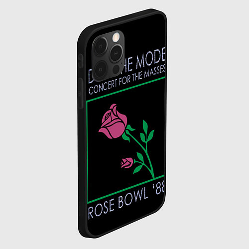 Чехол iPhone 12 Pro Depeche Mode - Rose Bowl / 3D-Черный – фото 2