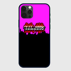Чехол для iPhone 12 Pro Tekken розовая геометрия, цвет: 3D-черный