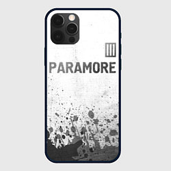 Чехол для iPhone 12 Pro Paramore - white gradient посередине, цвет: 3D-черный