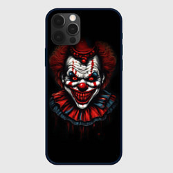 Чехол для iPhone 12 Pro Страшный клоун в темноте из фильма ужасов, цвет: 3D-черный