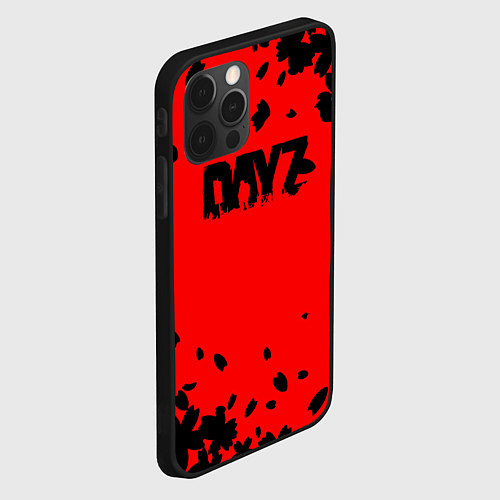 Чехол iPhone 12 Pro Dayz лепестки / 3D-Черный – фото 2