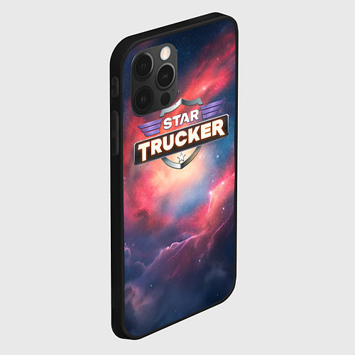 Чехол iPhone 12 Pro Star Trucker logo / 3D-Черный – фото 2