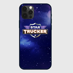 Чехол для iPhone 12 Pro Star Trucker logo space, цвет: 3D-черный