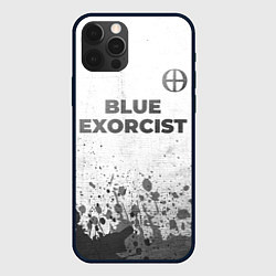 Чехол для iPhone 12 Pro Blue Exorcist - white gradient посередине, цвет: 3D-черный