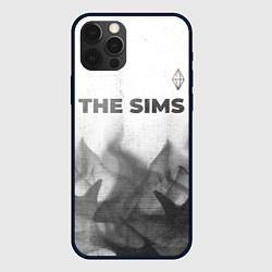 Чехол для iPhone 12 Pro The Sims - white gradient посередине, цвет: 3D-черный