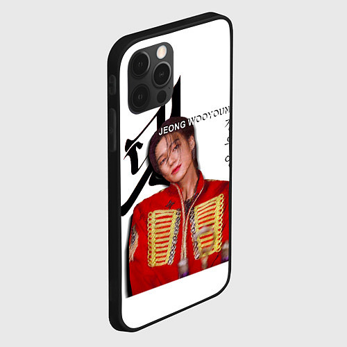 Чехол iPhone 12 Pro Ateez Jeong Wooyoung / 3D-Черный – фото 2