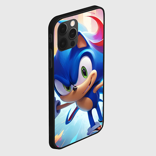 Чехол iPhone 12 Pro Sonic 1 / 3D-Черный – фото 2