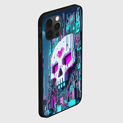 Чехол для iPhone 12 Pro Skull Minecraft - ai art fantasy, цвет: 3D-черный — фото 2