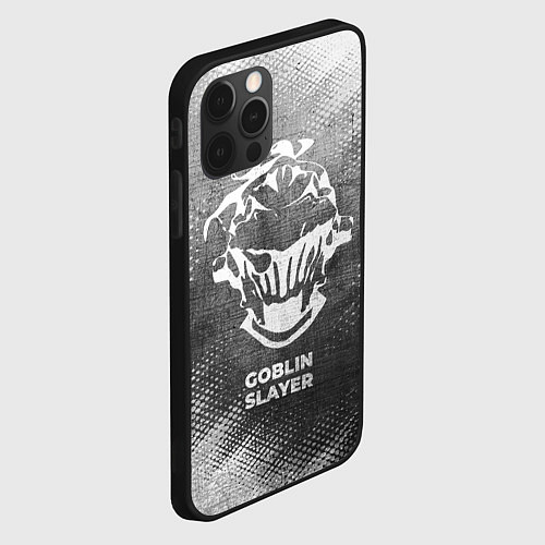 Чехол iPhone 12 Pro Goblin Slayer - grey gradient / 3D-Черный – фото 2