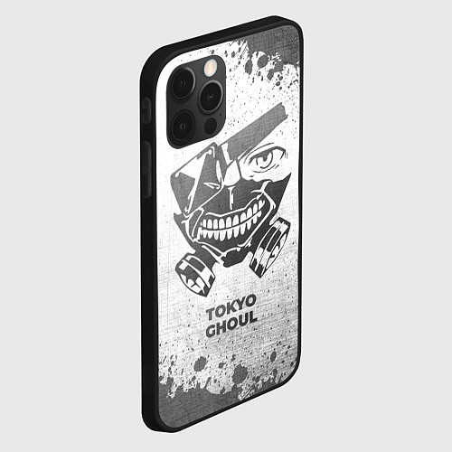 Чехол iPhone 12 Pro Tokyo Ghoul - white gradient / 3D-Черный – фото 2