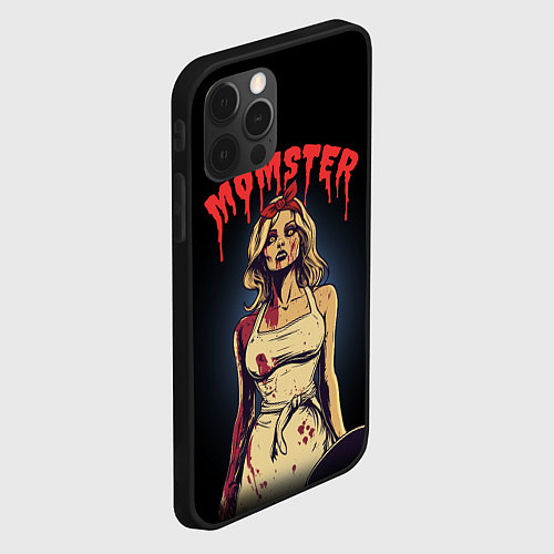 Чехол iPhone 12 Pro Momster - vampire - на хэллоуин / 3D-Черный – фото 2