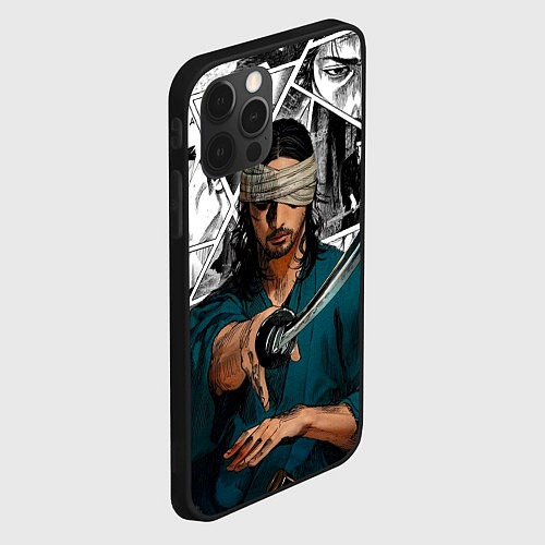 Чехол iPhone 12 Pro Musashi Miyamoto / 3D-Черный – фото 2