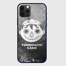 Чехол для iPhone 12 Pro Tomodachi Game - grey gradient, цвет: 3D-черный