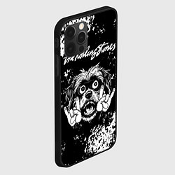 Чехол для iPhone 12 Pro Rolling Stones рок пес, цвет: 3D-черный — фото 2