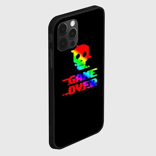 Чехол iPhone 12 Pro Game over gradient / 3D-Черный – фото 2