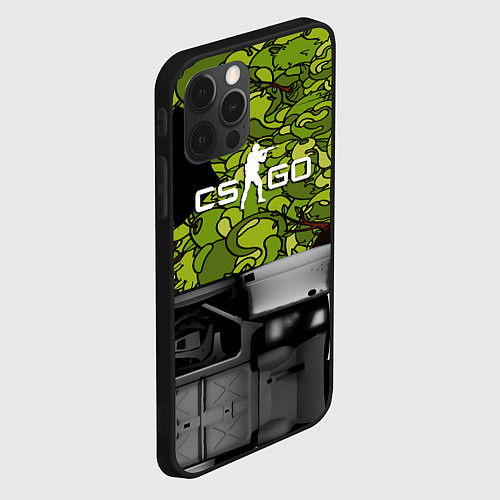 Чехол iPhone 12 Pro Counter strike game skin / 3D-Черный – фото 2