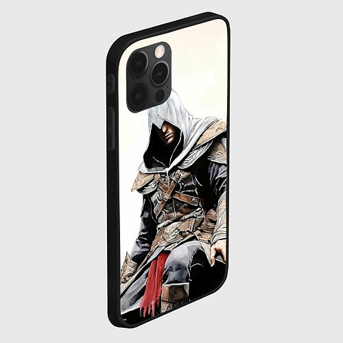 Чехол iPhone 12 Pro Assassins creed game 2 / 3D-Черный – фото 2