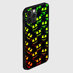 Чехол для iPhone 12 Pro Marshmello кислотный, цвет: 3D-черный — фото 2