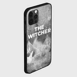 Чехол для iPhone 12 Pro The Witcher - grey gradient посередине, цвет: 3D-черный — фото 2