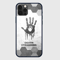 Чехол для iPhone 12 Pro Death Stranding - white gradient, цвет: 3D-черный