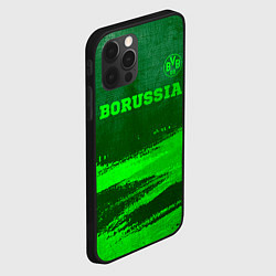 Чехол для iPhone 12 Pro Borussia - green gradient посередине, цвет: 3D-черный — фото 2