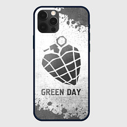 Чехол для iPhone 12 Pro Green Day - white gradient, цвет: 3D-черный