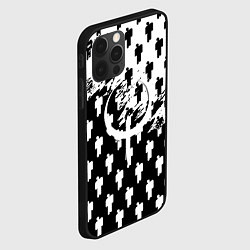 Чехол для iPhone 12 Pro Quake pattern men, цвет: 3D-черный — фото 2