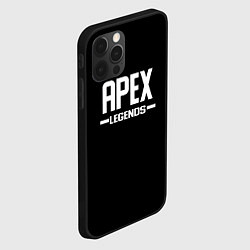 Чехол для iPhone 12 Pro Apex legends logo white, цвет: 3D-черный — фото 2