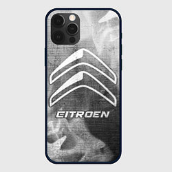 Чехол для iPhone 12 Pro Citroen - grey gradient, цвет: 3D-черный