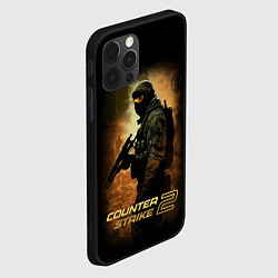 Чехол для iPhone 12 Pro Counter strike спецназовец, цвет: 3D-черный — фото 2