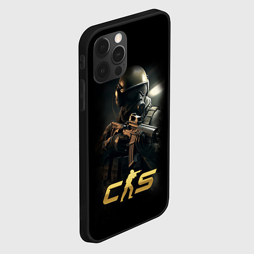 Чехол iPhone 12 Pro CS counter terrorist / 3D-Черный – фото 2