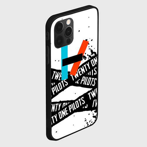 Чехол iPhone 12 Pro Twenty one pilots rock / 3D-Черный – фото 2