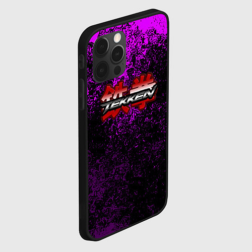 Чехол iPhone 12 Pro Tekken брызги красок / 3D-Черный – фото 2