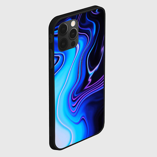 Чехол iPhone 12 Pro Abrupt neon colors / 3D-Черный – фото 2